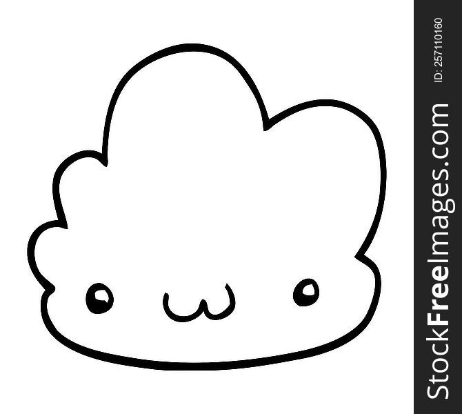 Cute Cartoon Cloud