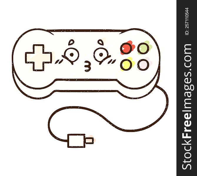 Console Controller Chalk Drawing