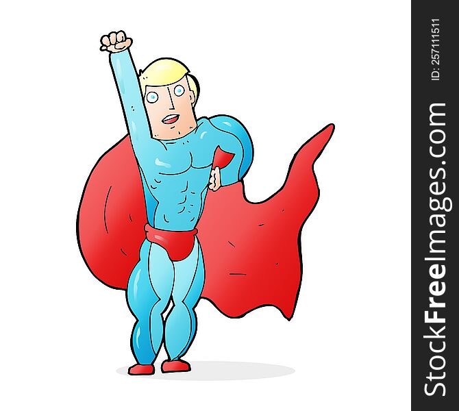 cartoon superhero