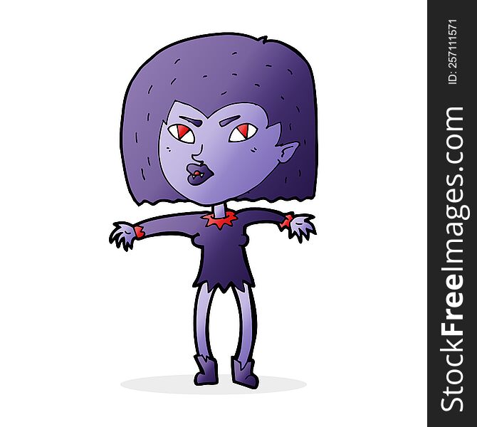 cartoon vampire girl