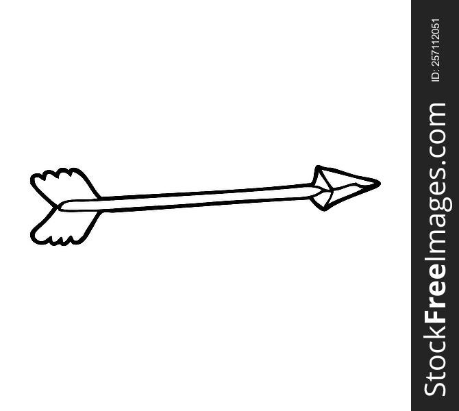 Line Drawing Cartoon Arrow