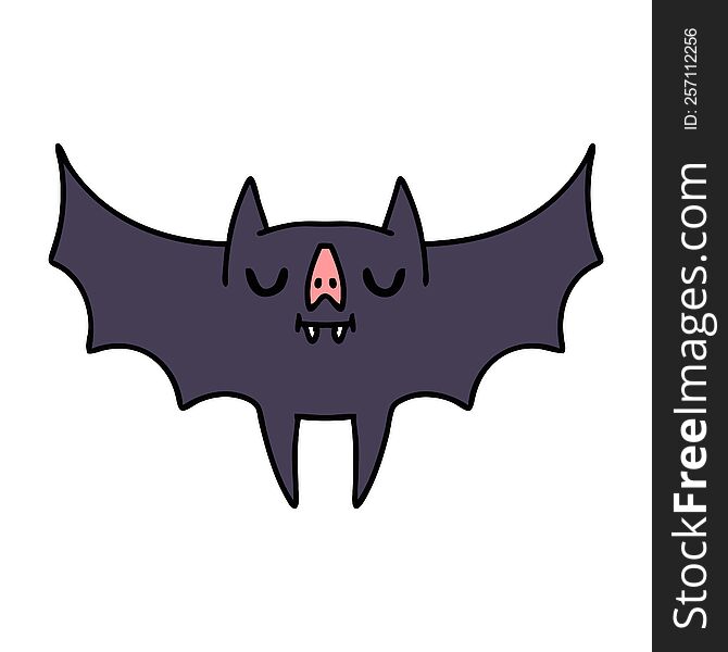 cartoon of a spooky cute halloween bat. cartoon of a spooky cute halloween bat