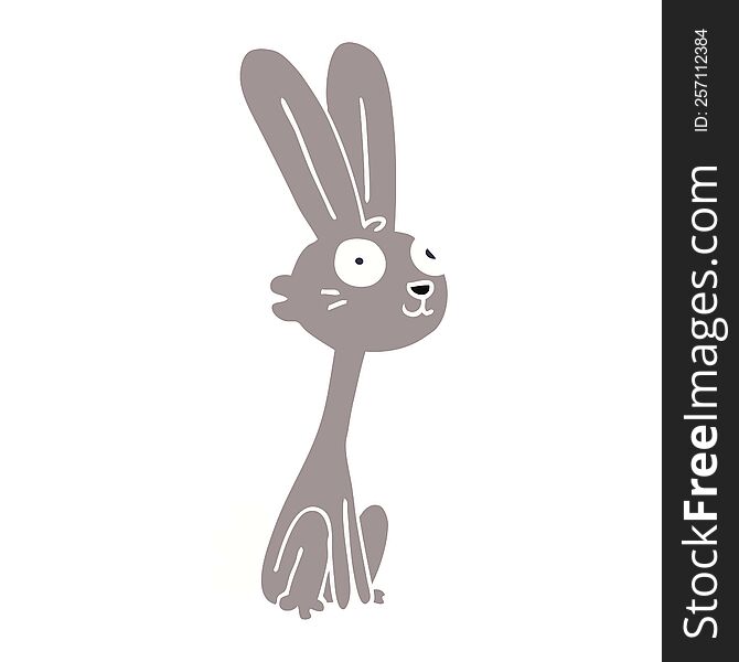 cartoon doodle rabbit