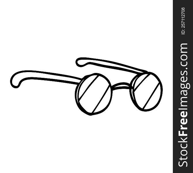 Line Drawing Cartoon Spectacles
