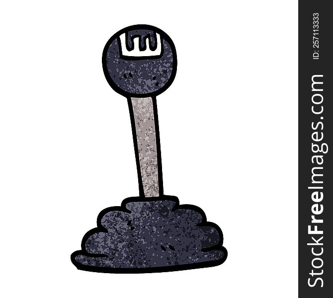 Cartoon Doodle Gear Stick