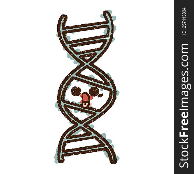 DNA Chalk Drawing