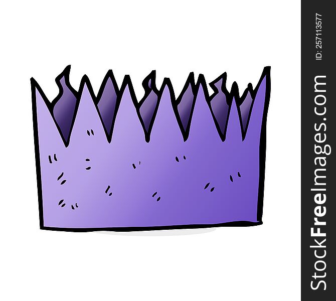cartoon paper crown