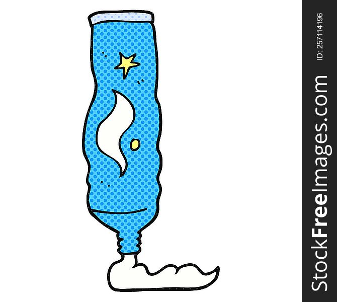 Cartoon Toothpaste Tube
