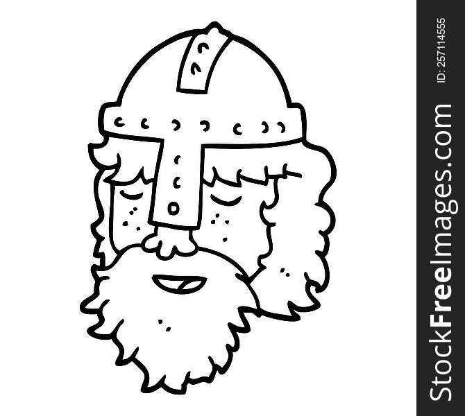 cartoon viking face