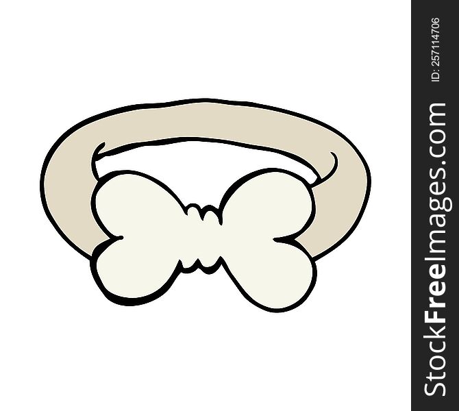 Cartoon Doodle Bow Tie