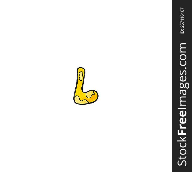 child\'s drawing of the letter l
