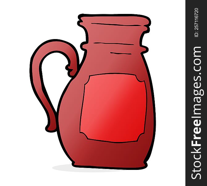 cartoon jug