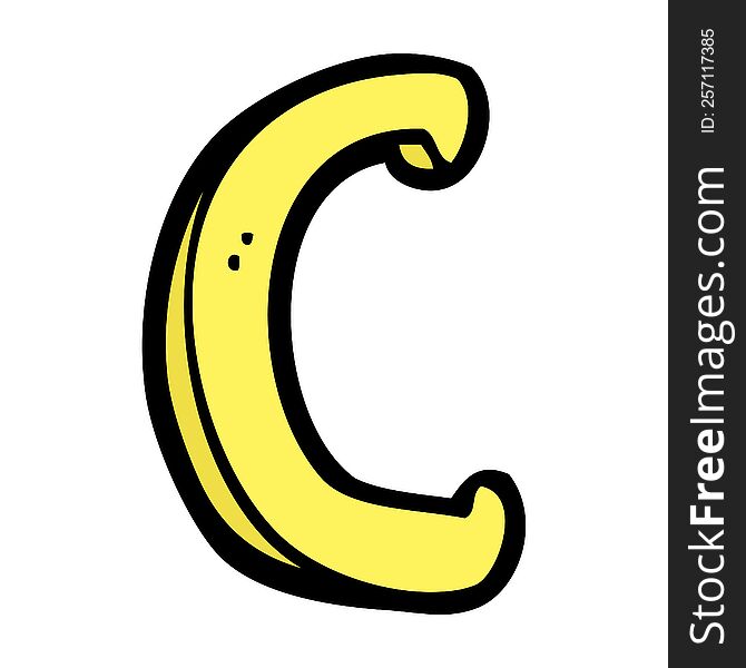 cartoon letter C
