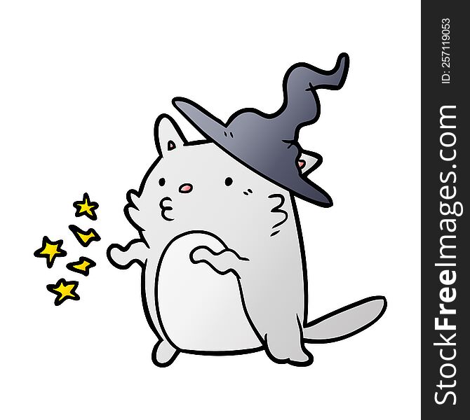 magical amazing cartoon cat wizard. magical amazing cartoon cat wizard