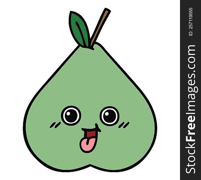 Cute Cartoon Pear