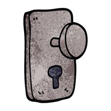 Free Cartoon Doodle Door Handle Royalty Free Stock Images - 257124409