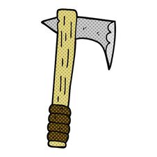 Cartoon Axe Stock Photography