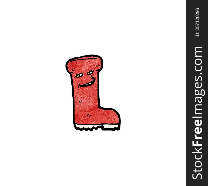wellington boot cartoon character