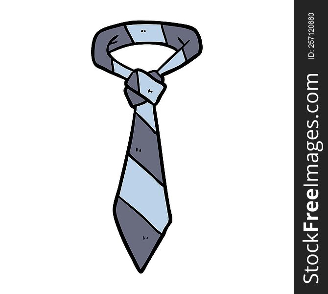 cartoon striped office tie. cartoon striped office tie