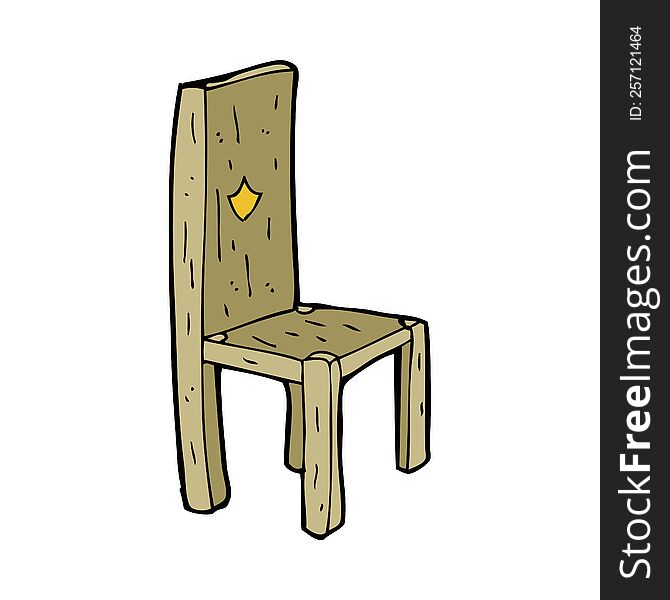 cartoon old chair