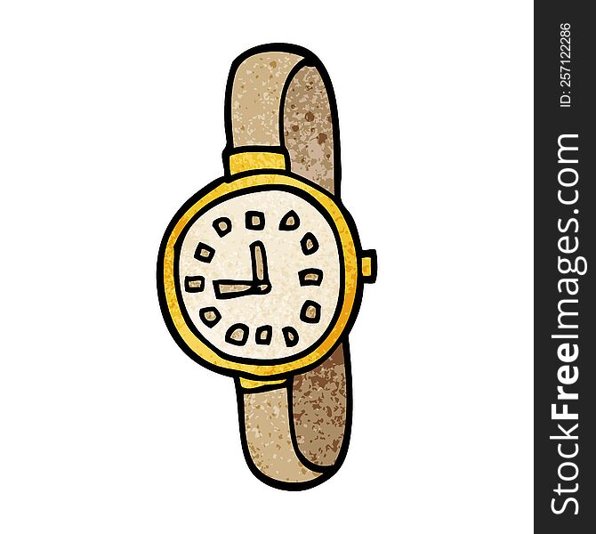 Cartoon Doodle Wrist Watch