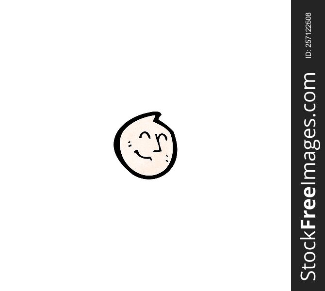 cartoon happy face symbol