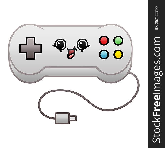 gradient shaded cartoon of a game controller