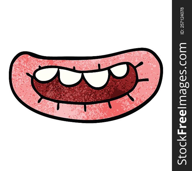 cartoon doodle mouth