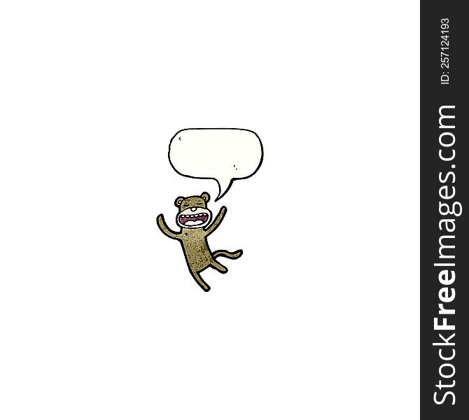 monkey with speech bubble