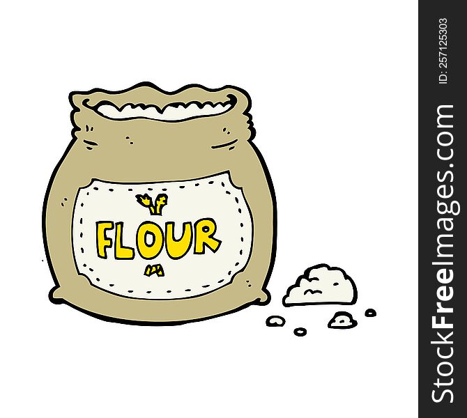 Cartoon Bag Of Flour