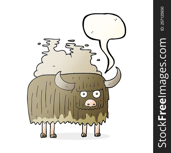 Speech Bubble Cartoon Smelly Cow