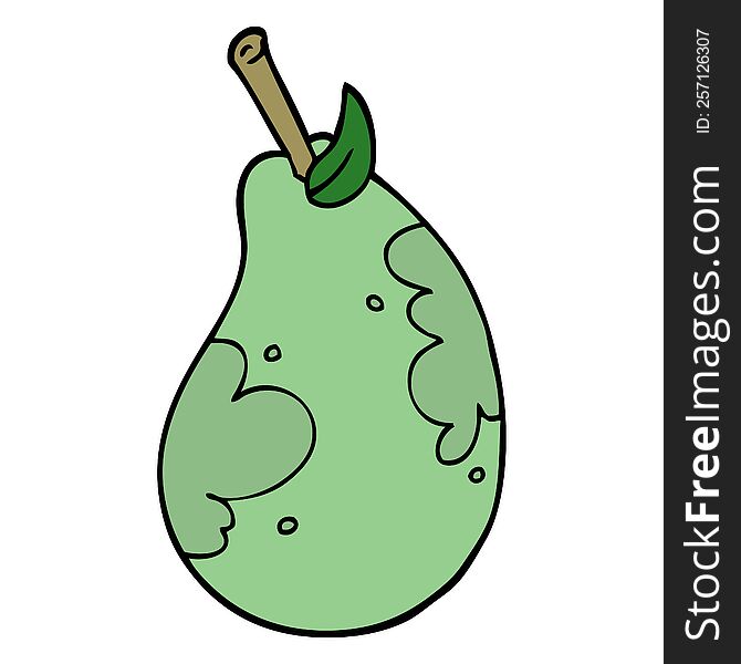 Cartoon Doodle Fresh Pear