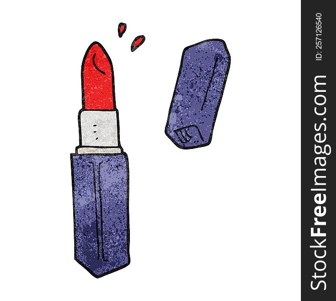 freehand textured cartoon lipstick