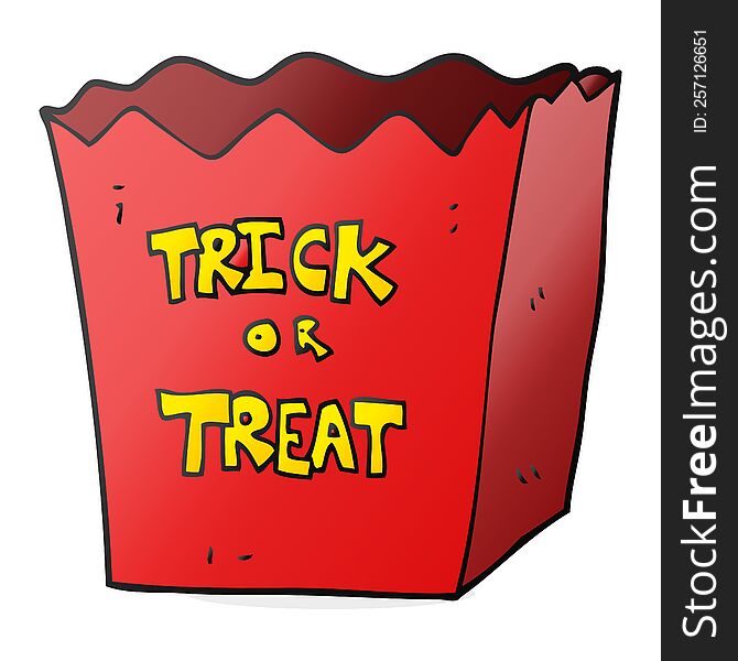 cartoon trick or treat bag