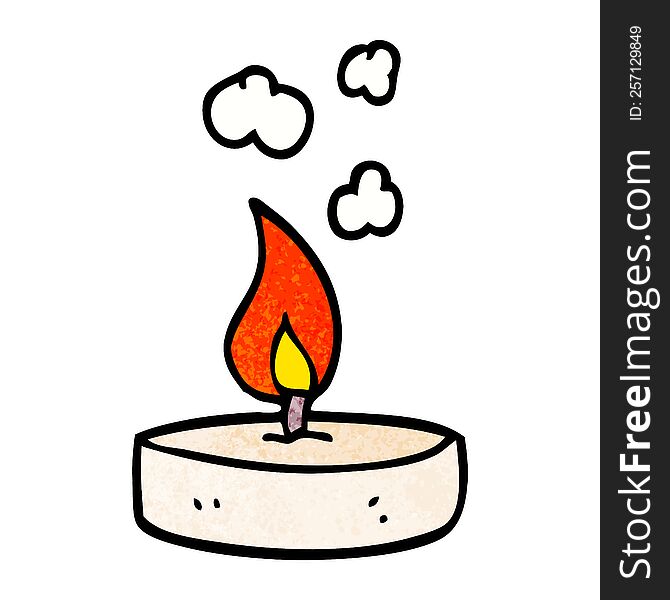 cartoon doodle small candle