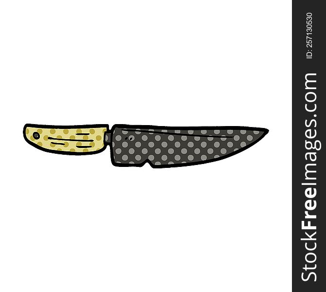 Cartoon Doodle Chef Knife