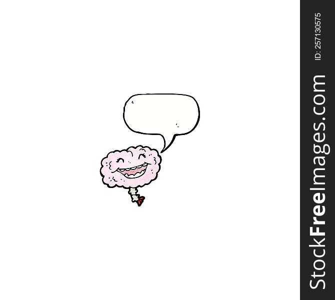 brain with speech bubble