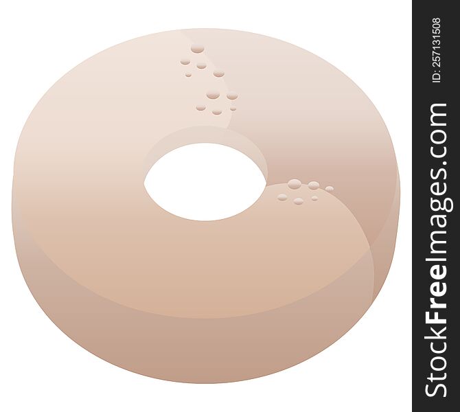 donut graphic vector illustration icon. donut graphic vector illustration icon