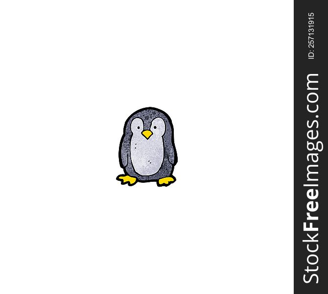 cartoon little penguin