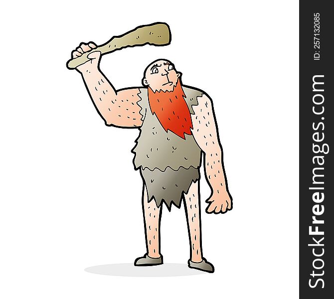 Cartoon Neanderthal