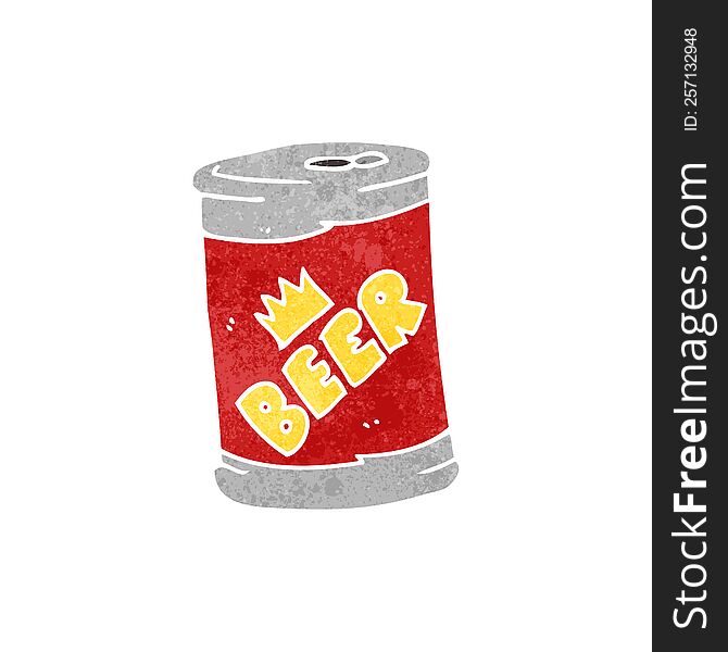 Cartoon Beer Can