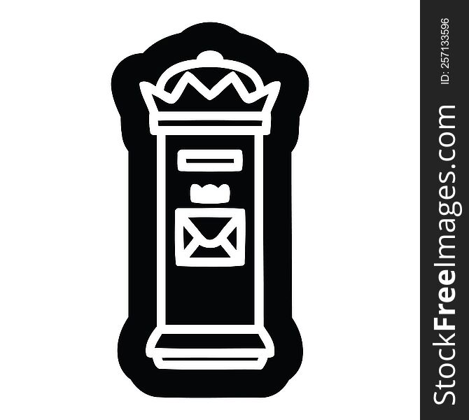 British postbox icon symbol