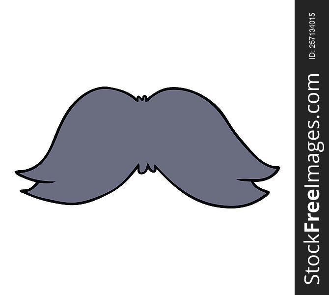 Cartoon Doodle Of A Mans Moustache