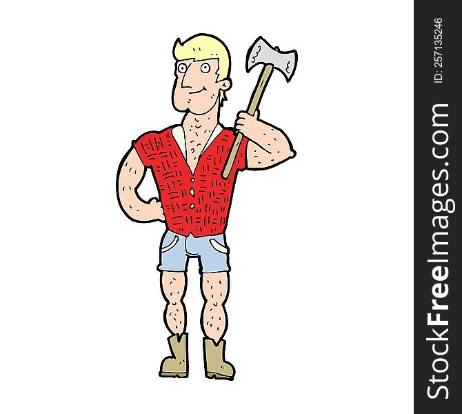 cartoon lumberjack