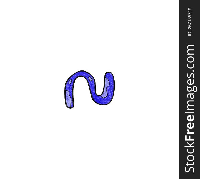 child\'s drawing of the letter n