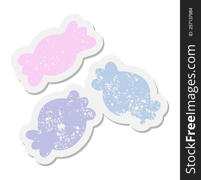 sweet wrapped candy grunge sticker