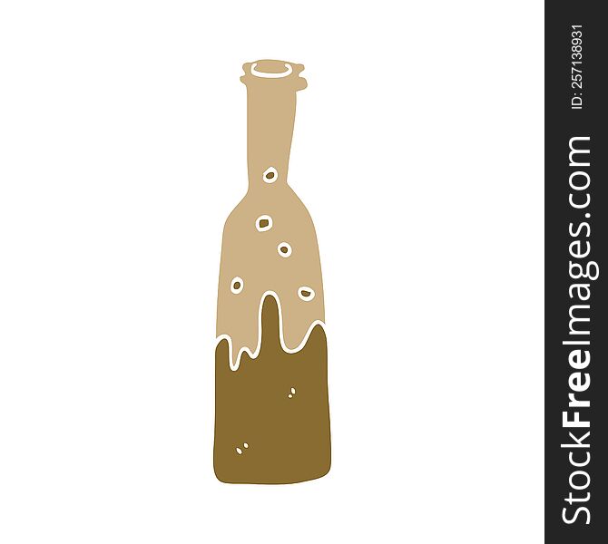 cartoon doodle bottle of pop