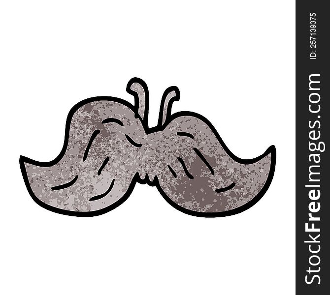 cartoon doodle of a mustache