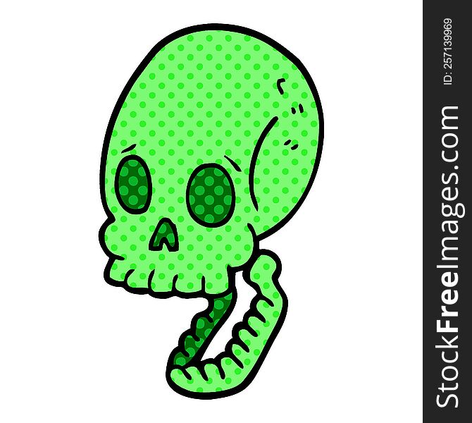 Cartoon Doodle Skull