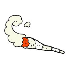 Cartoon Marijuana Joint Royalty Free Stock Photo